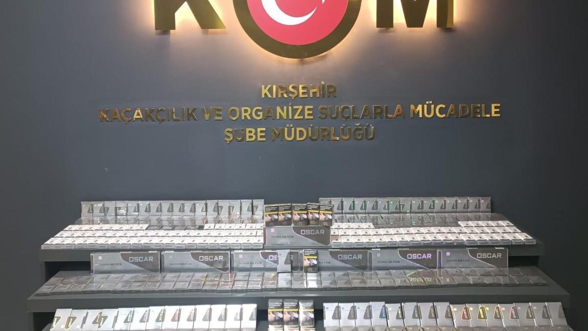 Kırşehir'de 460 paket gümrük kaçağı sigara ele geçirildi