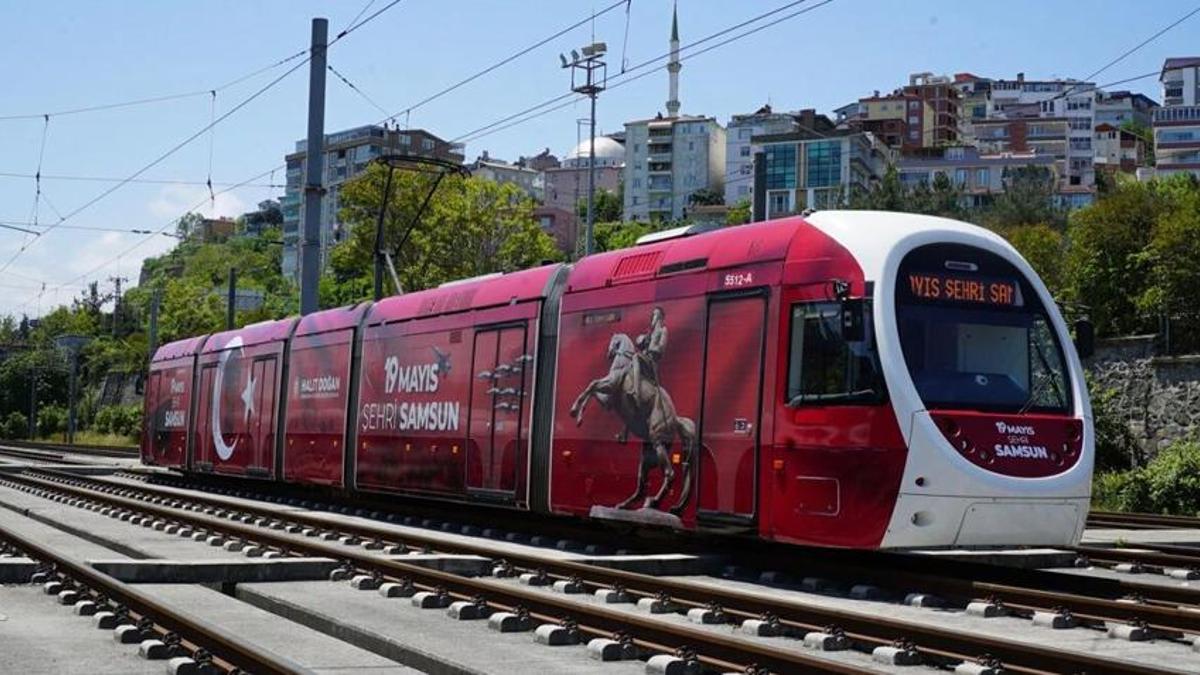 Samsun'a ulaşım müjdesi: 2 tramvay hizmete girdi