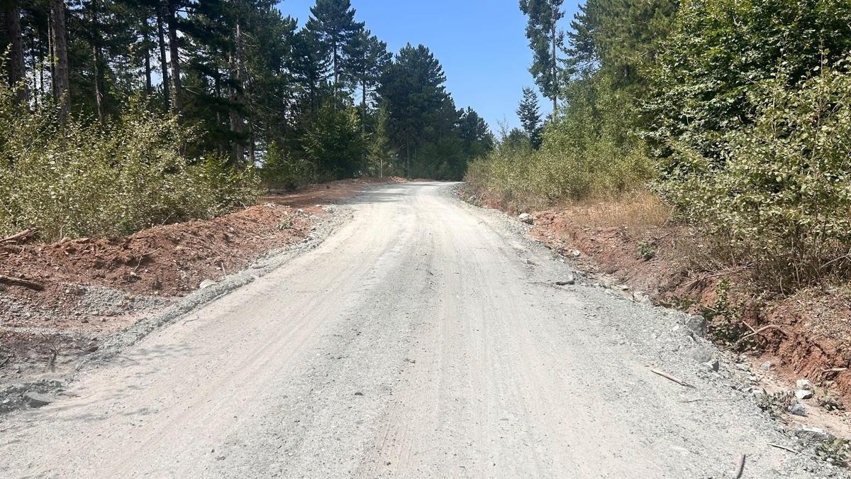 Orman yollarında üst yapı çalışmaları tamamlandı