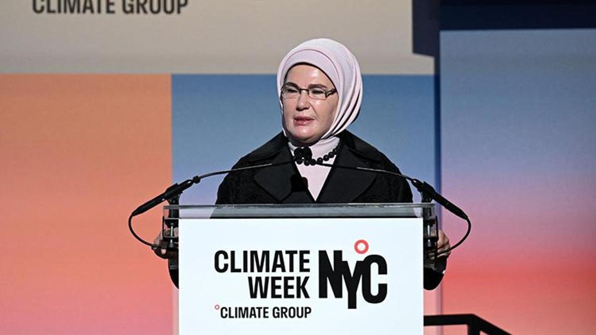Emine Erdoğan'dan New York'ta önemli mesajlar! İklim ve çocukların güvenliği için ortak mücadele çağrısı