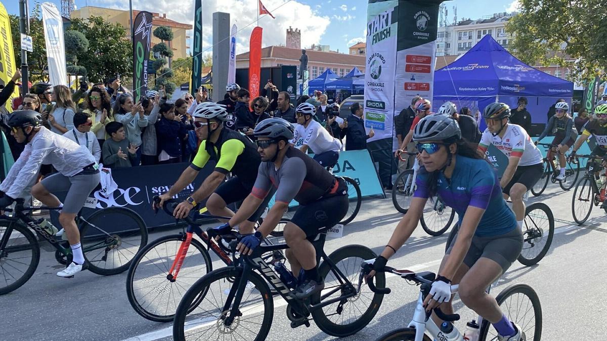 Çanakkale Gran Fondo bisiklet yarışı başladı
