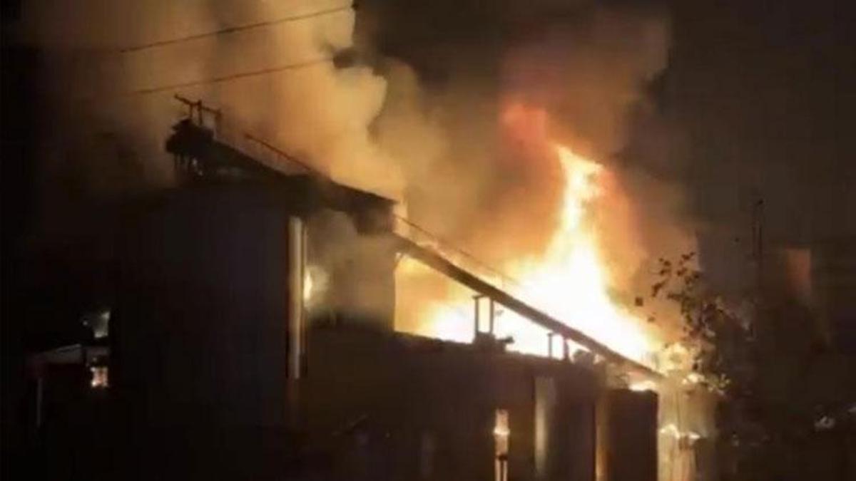 Bandırma'da yağ fabrikasında korkutan yangın