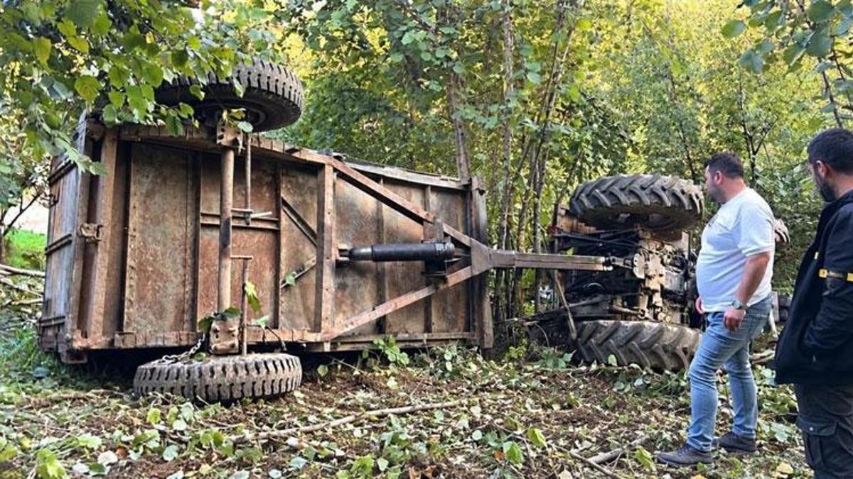 Sakarya’da traktör devrildi kazada 1 kişi hayatını kaybetti