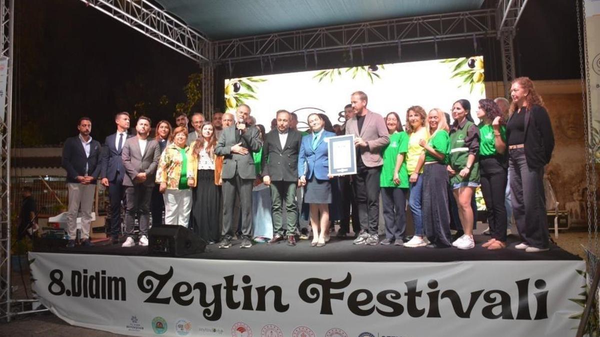 Didim’de zeytinyağıyla 'Guinness Rekor' denemesi kırıldı