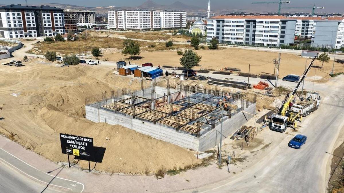 Konya'nın Meram ilçesinde yeni merkez yükseliyor: Kamu kurumları bir arada olacak
