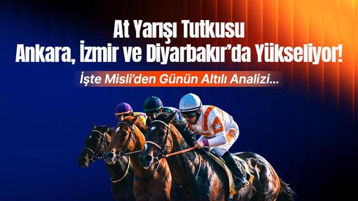 At Yarışı Tutkusu Ankara, İzmir ve Diyarbakır’da Yükseliyor! İşte Misli’den Günün Altılı Analizi…