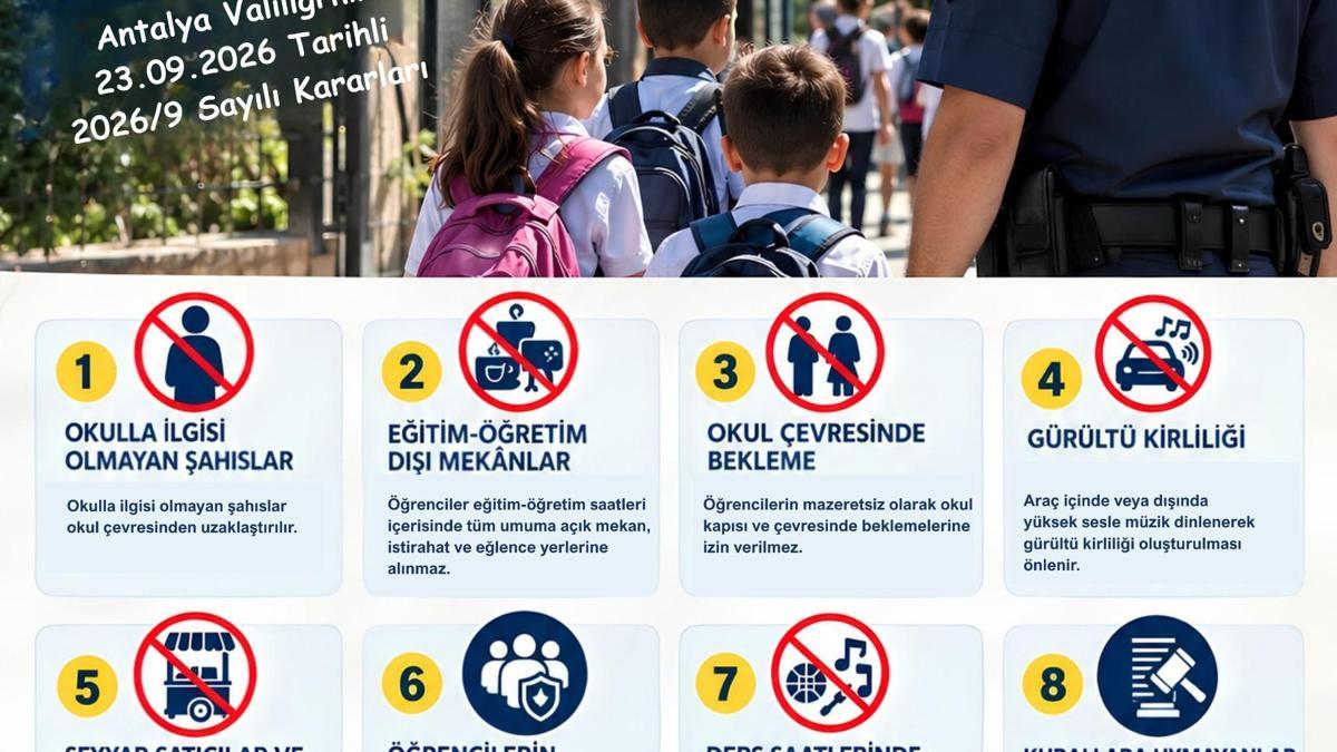 Valilikten okullarda güvenli eğitim kararları