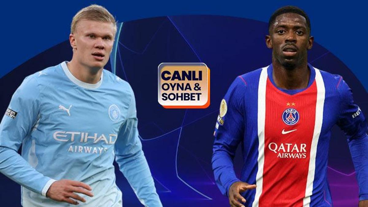 Şampiyonlar Ligi'nde dev karşılaşma! Manchester City - Paris Saint Germain maçının heyecanı canlı sohbet ile Misli'de