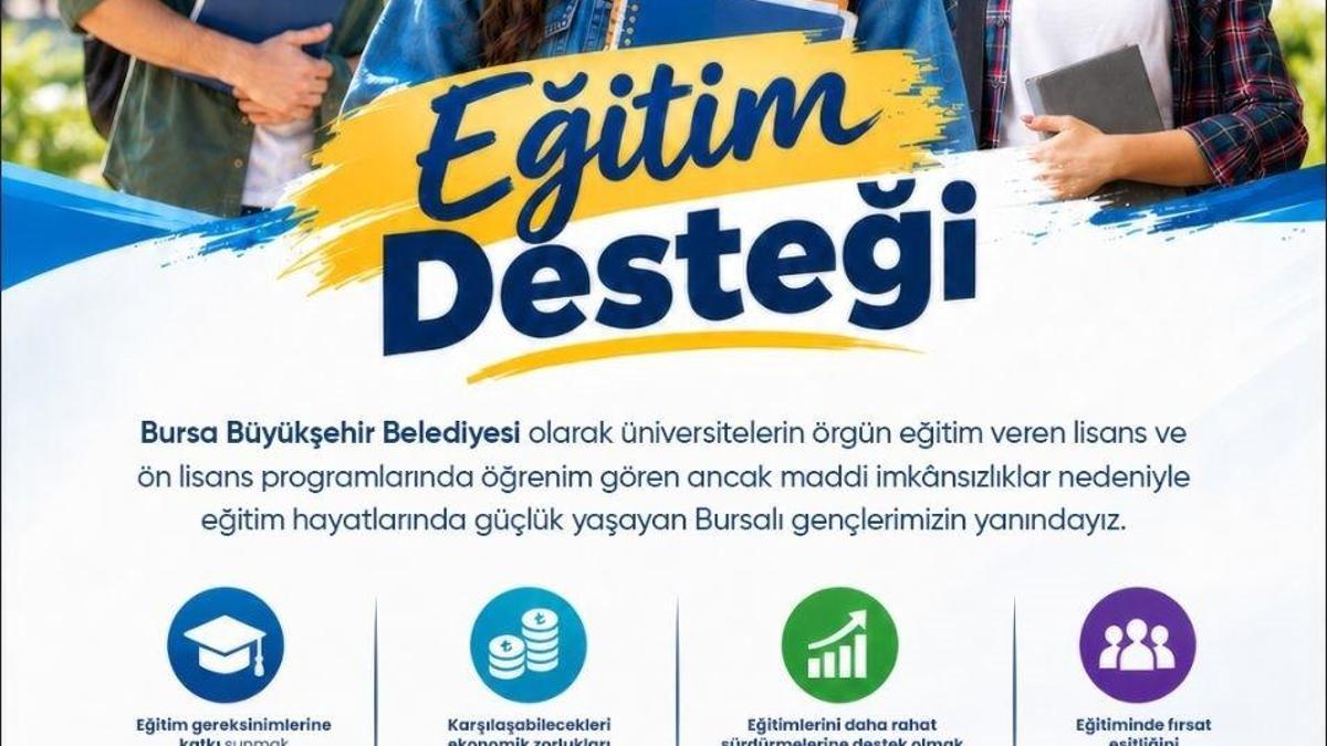 Büyükşehir'den üniversite öğrencilerine eğitim desteği