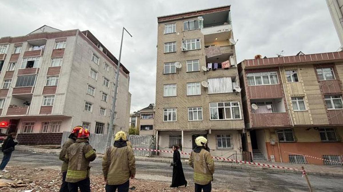 Çatlama sesleri gelen 7 katlı bina tahliye edildi
