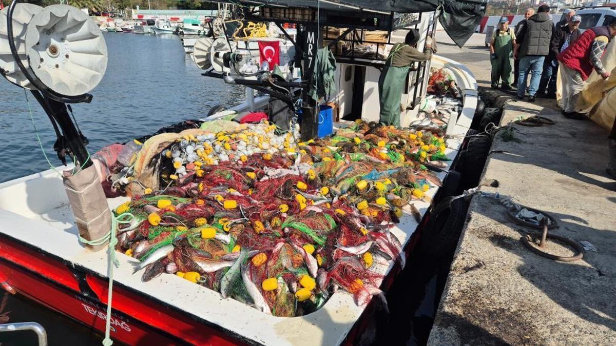Marmara'da kefal bereketi! Tekneler boş gelmiyor