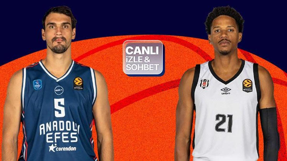 EuroLeague'de Türk derbisi! Anadolu Efes-Beşiktaş maçı canlı yayın ile Misli'de