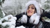  Fahriye Evcen'den kar pozu! Paylaşımı sosyal medyayı salladı!