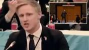 Letonyalı politikacı Rus heyete küfür etti! Salon bir anda alkışlamaya başladı