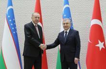 Cumhurbaşkanı Erdoğan, Özbekistan’da resmi törenle karşılandı