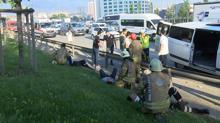 Ümraniye'de emniyet şeridinde can pazarı : 11 yaralı