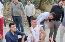 Arkadaşları damada yapmadığını bırakmadı