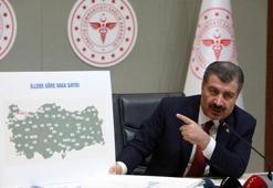 Şehirlere göre Kovid-19 tablosu
