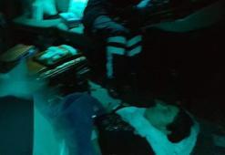 Riskli doğum yapan kadının imdadına polis helikopteri yetişti