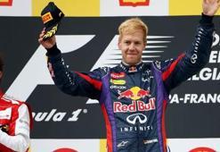 Belçika'da zafer Vettel'in