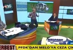 Canlı yayında dans etti!