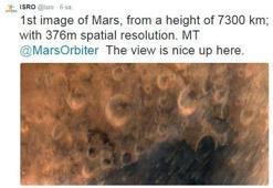 Hindistan Mars'a ulaştı