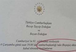 29 Ekim davetiyesinde dikkat çeken ayrıntı