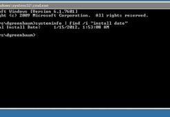 Windows'u yüklediğiniz tarihi bulun!