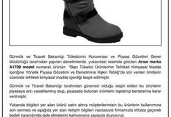 O ayakkabıları piyasadan toplamak için ilan verdiler