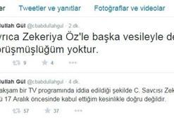Gül'den Zekeriya Öz iddiasına açıklama!