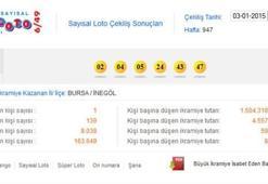 Sayısal Loto 3 Ocak çekilişi - Sayısal Loto sonucu