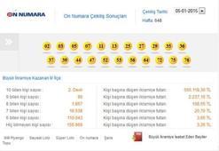 On Numara 5 Ocak 2014 çekilişi - On Numara sonucu