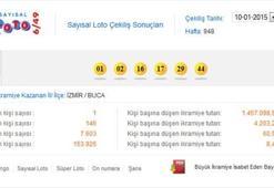 Sayısal Loto 10 Ocak çekilişi - Sayısal Loto sonucu