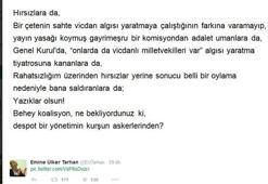 Tarhan: Bana saldıranlara yazıklar olsun