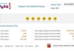 Sayısal Loto çekilişi - Sayısal Loto 24 Ocak sonucu