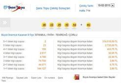 Şans Topu çekildi - Şans Topu 18 Şubat 2015 sonucu
