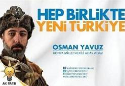 Bu pankart aday adayının başını yedi