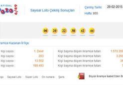 Sayısal Loto çekilişi - Sayısal Loto 28 Şubat sonucu