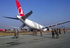 THY uçağı iniş yaparken pistten çıktı!