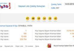 Sayısal Loto çekilişi - Sayısal Loto 14 Mart sonucu