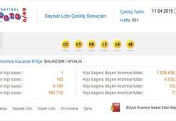 Sayısal Loto çekilişi - Sayısal Loto 11 Nisan sonucu