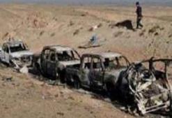 IŞİD'in konvoyu infilak etti