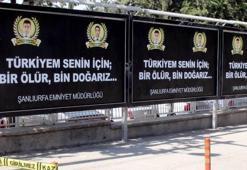 Şanlıurfa’da emniyetten şehit polislere billboardlu anma