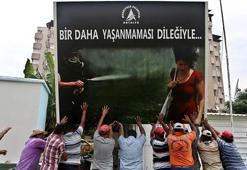 'Kırmızılı kadın' yine o parkta