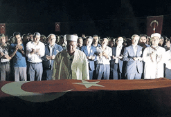 Şehide gece yarısı veda