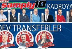Şampiy10 kadroya dev transferler