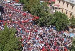 Şehidi binlerce kişi uğurladı!