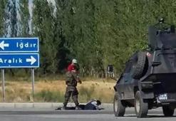 Polisleri görünce...