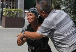 Tutuklanan oğlunu görünce...