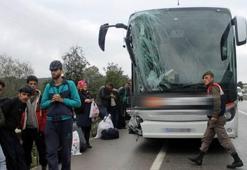 Yolcu otobüsü 6 aracı biçti!